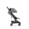 Poussette compacte coya mirage grey châssis rosegold