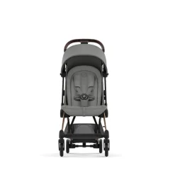 Poussette compacte coya mirage grey châssis rosegold