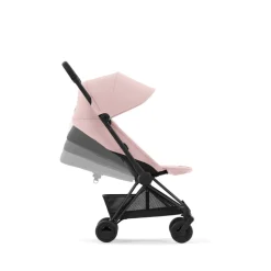 Poussette compacte coya peach pink châssis matt black
