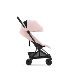 Poussette compacte coya peach pink châssis matt black