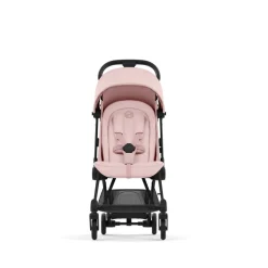 Poussette compacte coya peach pink châssis matt black