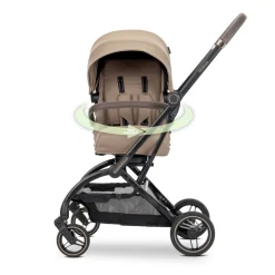 Poussette compacte makaya rotative 360° beige