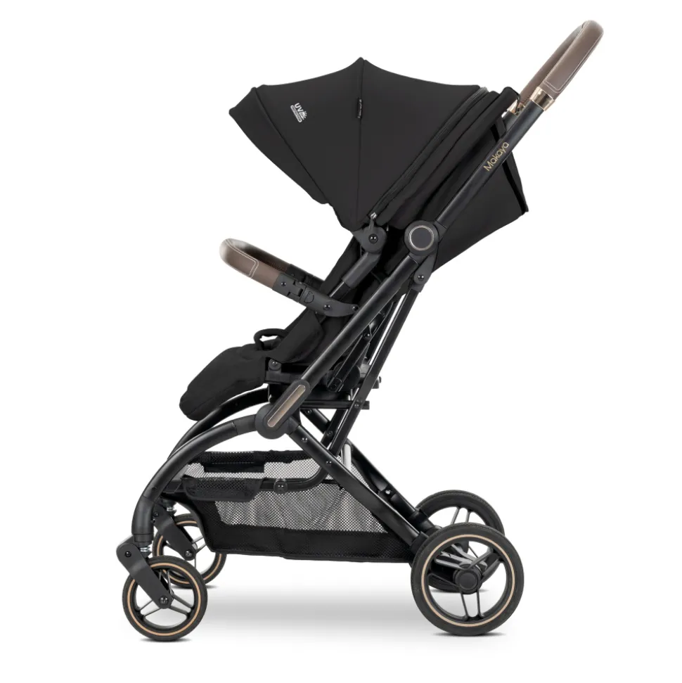 Poussette compacte makaya rotative 360° noir