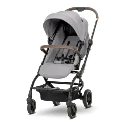 Poussette compacte makaya rotative 360° gris