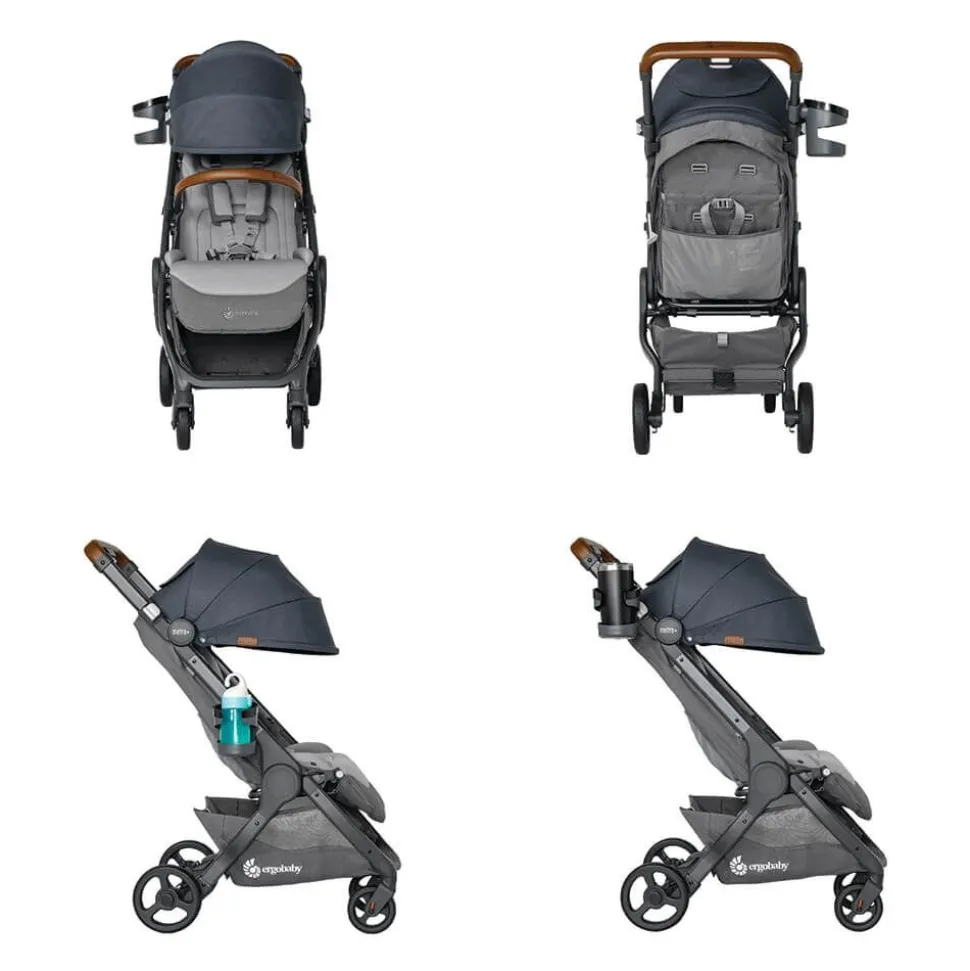 Poussette compacte metro+ deluxe gris bleu