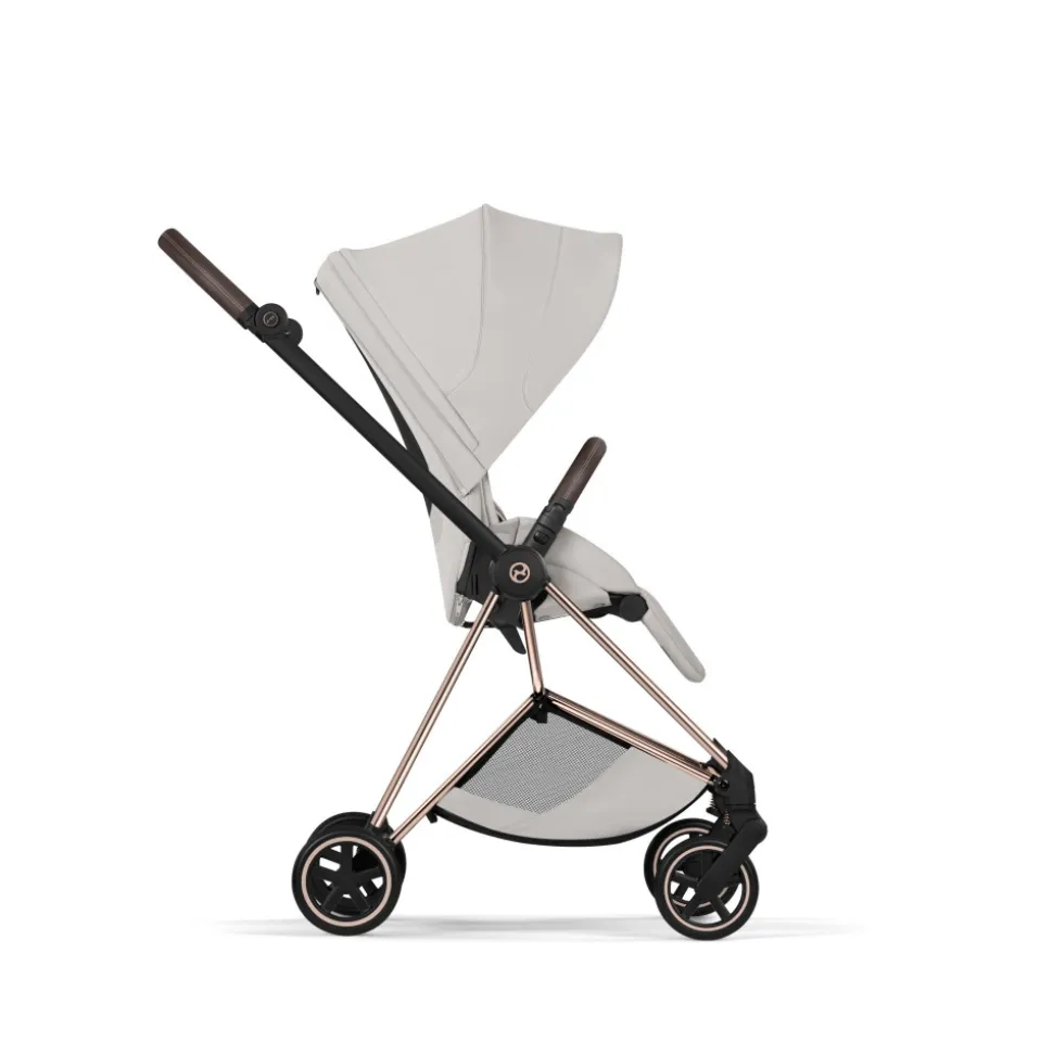 Poussette compacte mios 4 city grey châssis rosegold