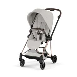 Poussette compacte mios 4 city grey châssis rosegold