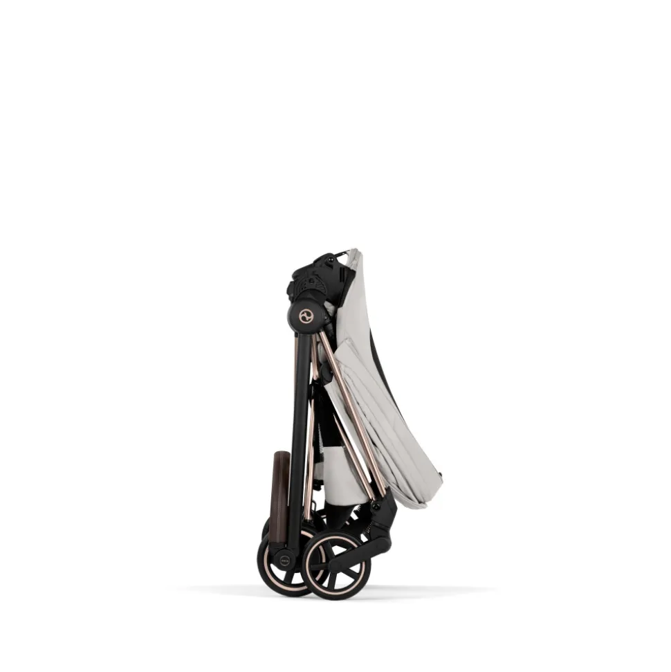 Poussette compacte mios 4 city grey châssis rosegold