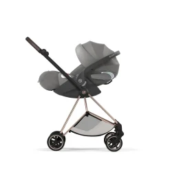 Poussette compacte mios 4 city grey châssis rosegold