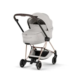 Poussette compacte mios 4 city grey châssis rosegold