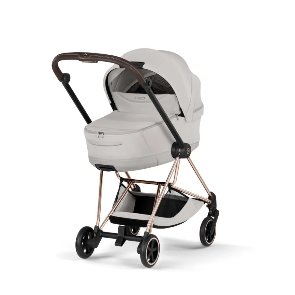 Poussette compacte mios 4 city grey châssis rosegold