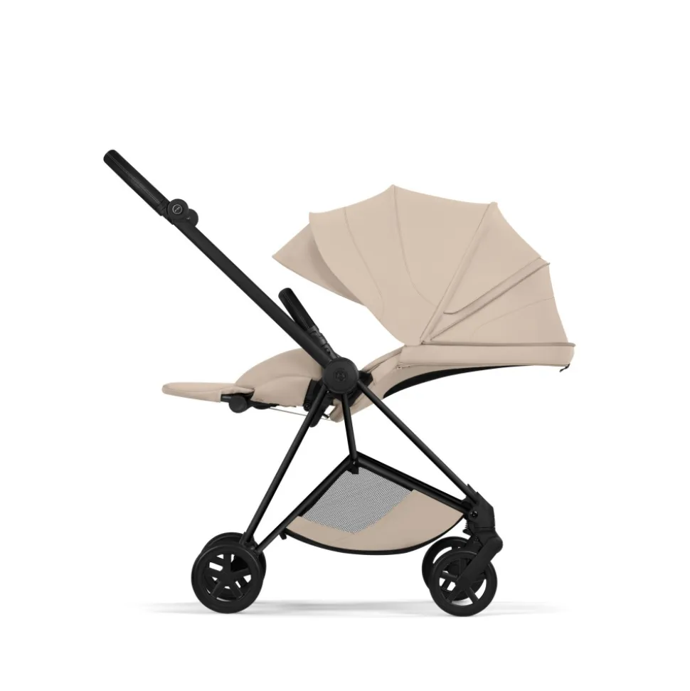Poussette compacte mios 4 cozy beige châssis matt black
