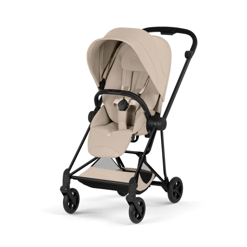Poussette compacte mios 4 cozy beige châssis matt black