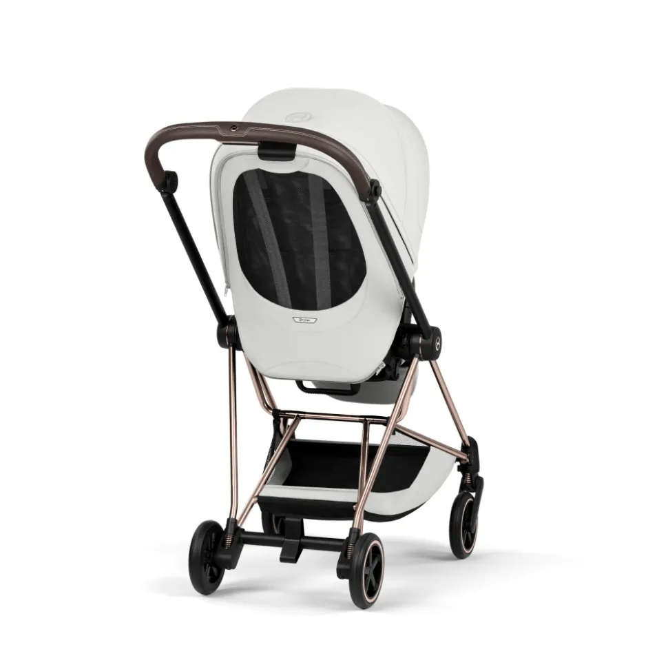 Poussette compacte mios 4 off white châssis rosegold