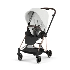 Poussette compacte mios 4 off white châssis rosegold