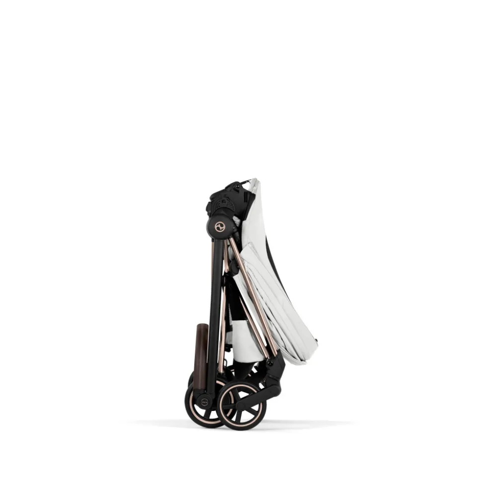 Poussette compacte mios 4 off white châssis rosegold