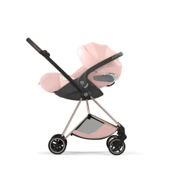 Poussette compacte mios 4 peach pink châssis rosegold