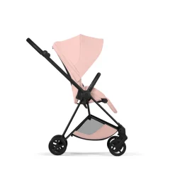 Poussette compacte mios 4 peach pink châssis matt black