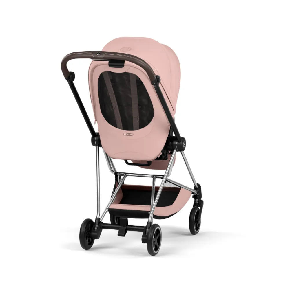 Poussette compacte mios 4 peach pink châssis chrome