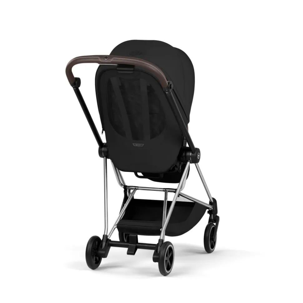 Poussette compacte mios 4 sepia black châssis chrome