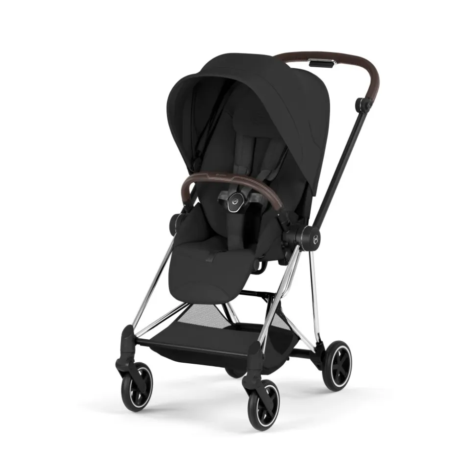 Poussette compacte mios 4 sepia black châssis chrome