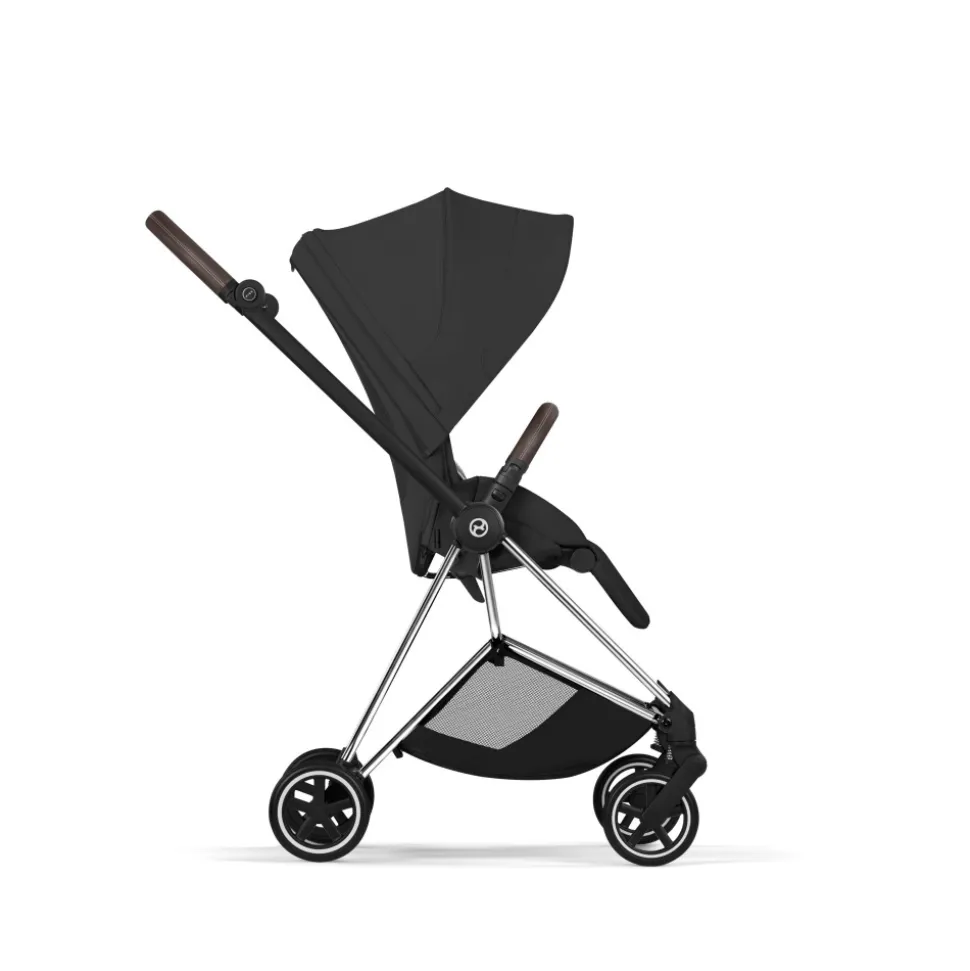 Poussette compacte mios 4 sepia black châssis chrome