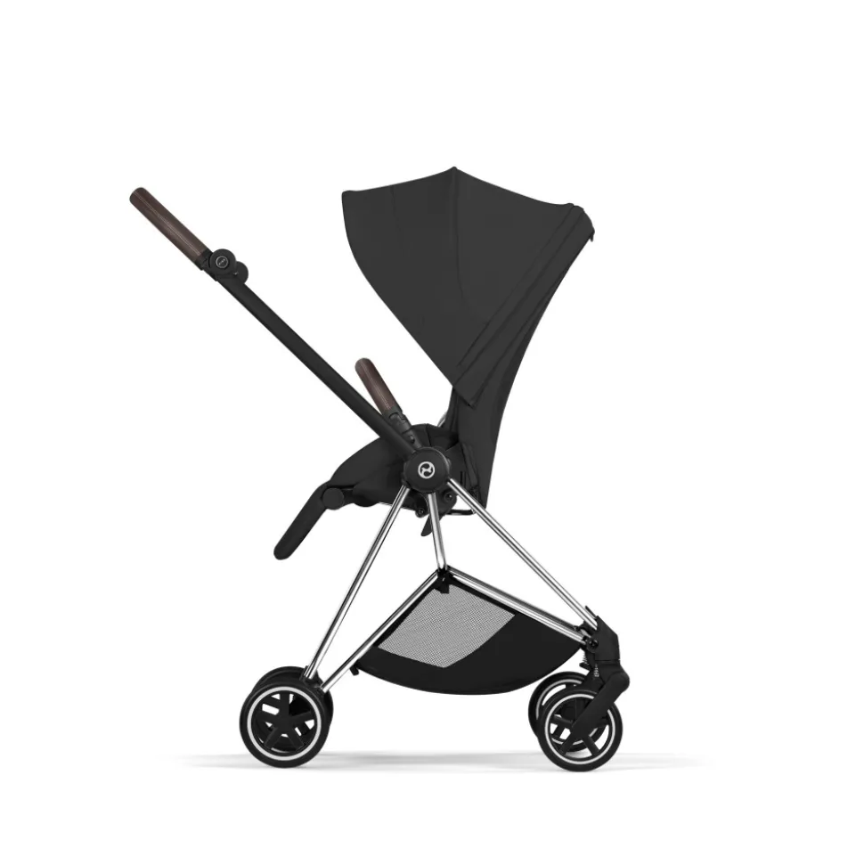 Poussette compacte mios 4 sepia black châssis chrome