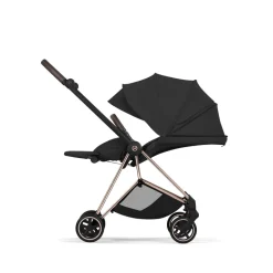 Poussette compacte mios 4 sepia black châssis rosegold