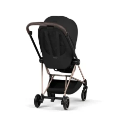 Poussette compacte mios 4 sepia black châssis rosegold