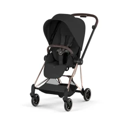 Poussette compacte mios 4 sepia black châssis rosegold