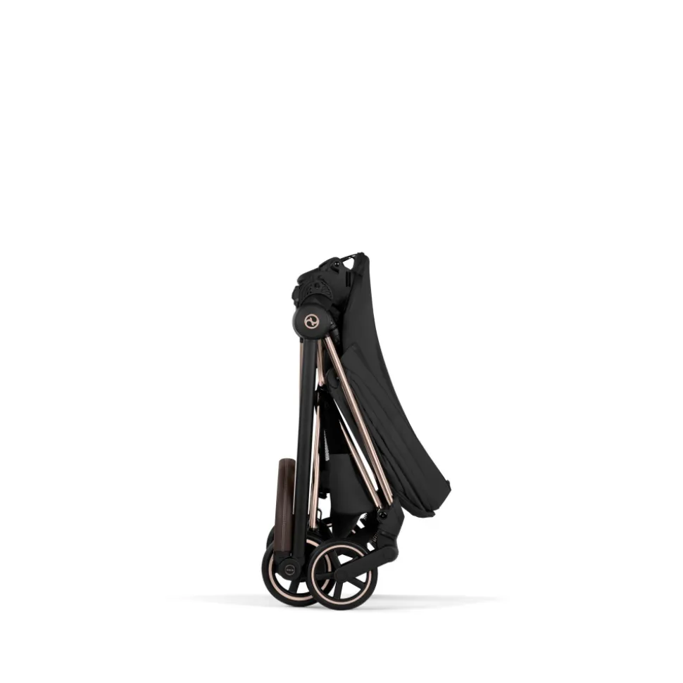 Poussette compacte mios 4 sepia black châssis rosegold