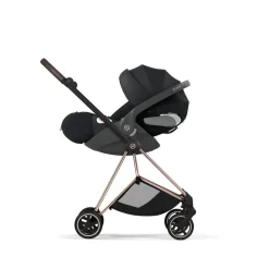 Poussette compacte mios 4 sepia black châssis rosegold