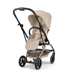 Poussette compacte pivotante eezy s twist+ 2 almond beige