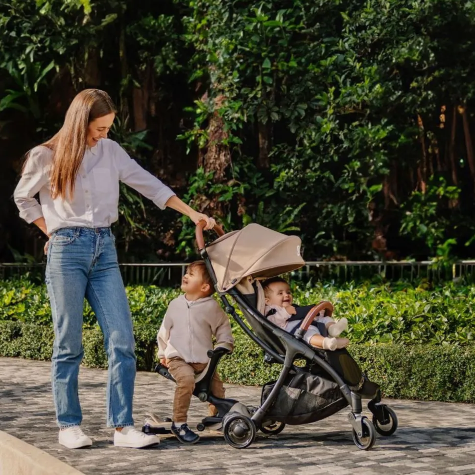 Poussette compacte stroll-lite taupe