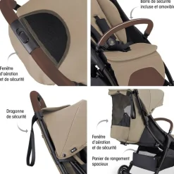 Poussette compacte stroll-lite taupe