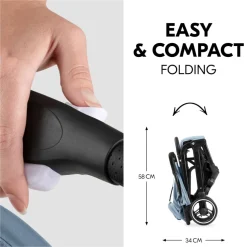 Poussette compacte travel n care plus dusty blue
