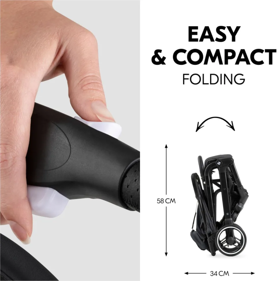 Poussette compacte travel n care plus black