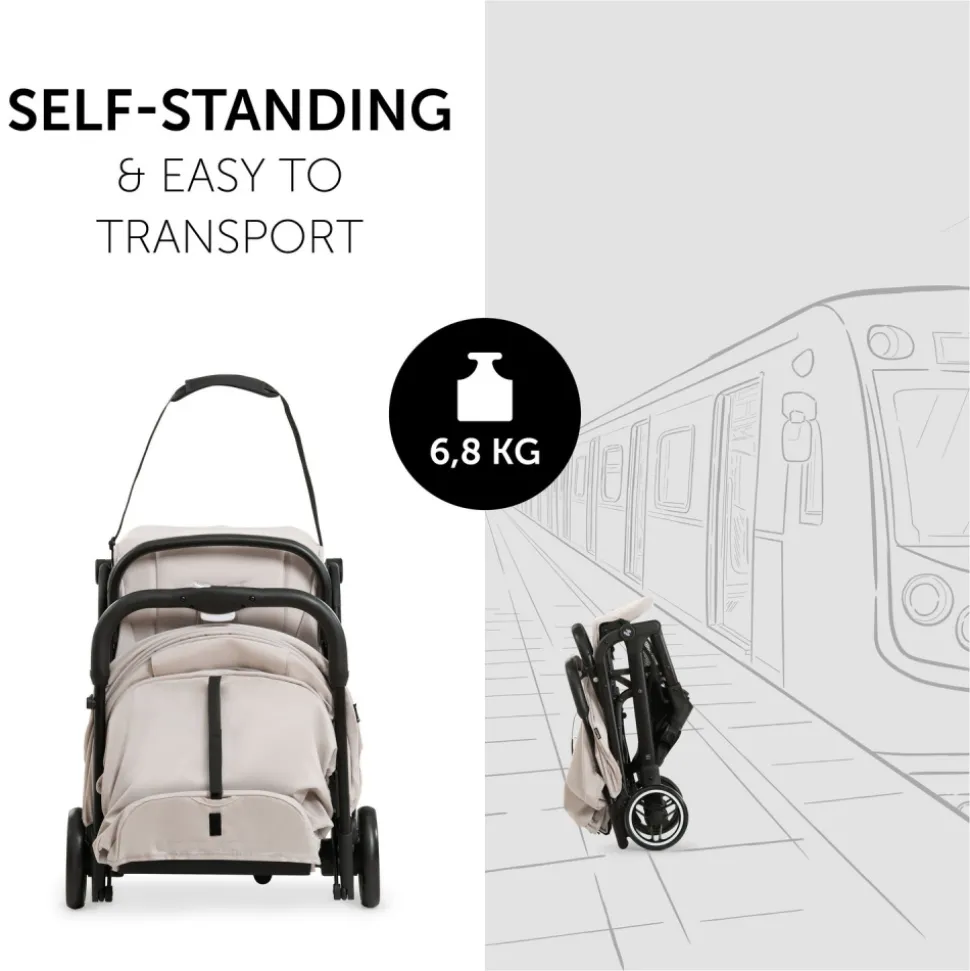 Poussette compacte travel n care beige