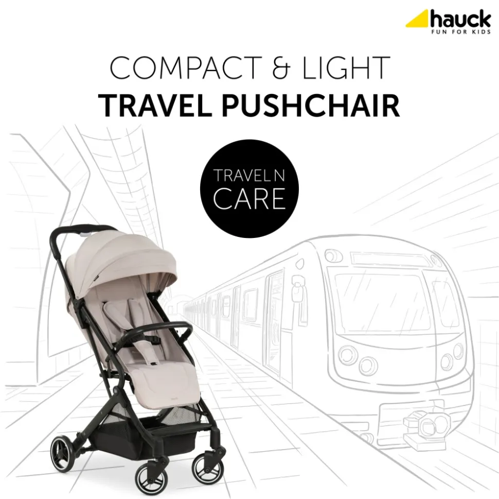 Poussette compacte travel n care beige