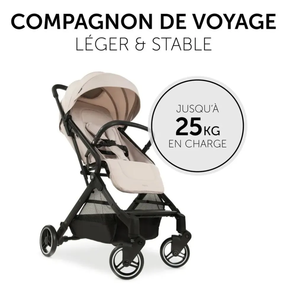 Poussette compacte travel n care beige + coque drive n care + adaptateurs