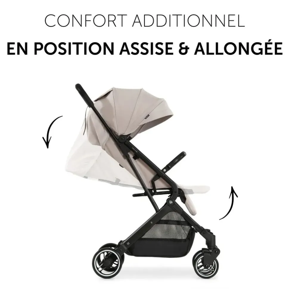 Poussette compacte travel n care beige + coque drive n care + adaptateurs