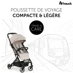Poussette compacte travel n care beige + coque drive n care + adaptateurs