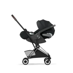 Poussette compacte voyage coya 2 style châssis chrome sepia black