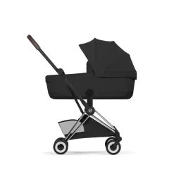 Poussette compacte voyage coya 2 style châssis chrome sepia black