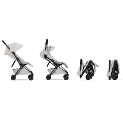 Poussette compacte voyage coya 2 style châssis matt black city grey