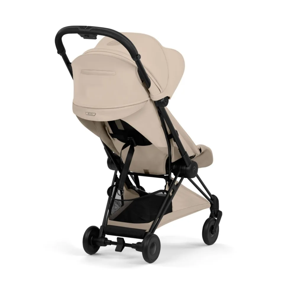 Poussette compacte voyage coya 2 style châssis matt black cozy beige
