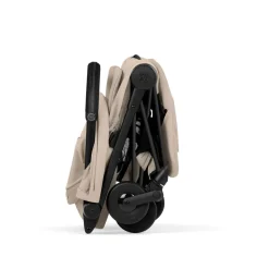Poussette compacte voyage coya 2 style châssis matt black cozy beige