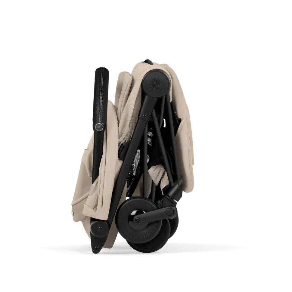 Poussette compacte voyage coya 2 style châssis matt black cozy beige