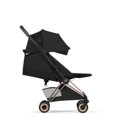 Poussette compacte voyage coya 2 style châssis rosegold sepia black