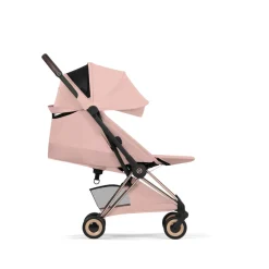 Poussette compacte voyage coya 2 style châssis rosegold peach pink